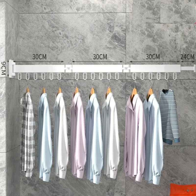 etendoir mural blanc long