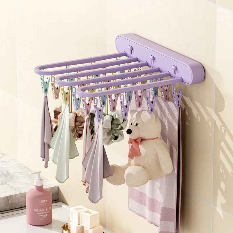 sechoir a linge mauve
